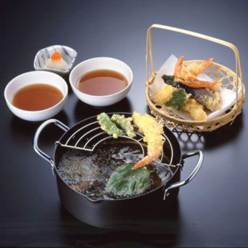 炸鍋 | 連濾油架 | 闊鍋底 | GOTO KOGYO | 日本製 | 64-06106